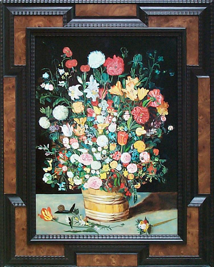 Brueghel de Velours : Bouquet de fleurs au Colimaçon