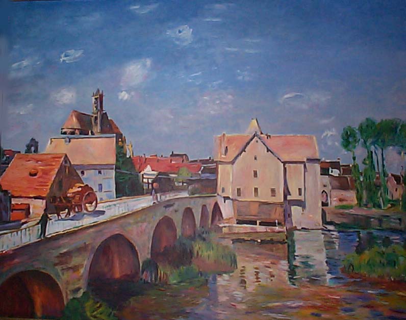 Sisley : Le pont de Moret